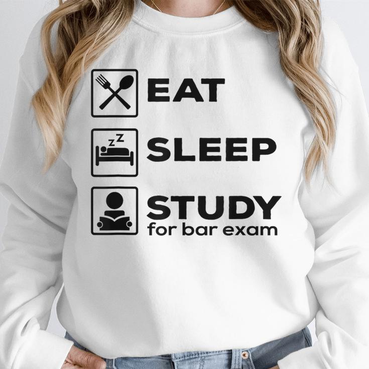 Eat Sleep Study For Bar Exam Lawyer Graduation Unisex Sweatshirt