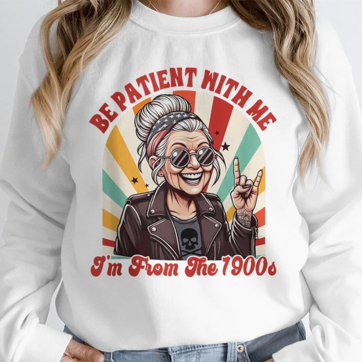 Elder Emo Grandma Nana Be Patient With Me I'm From The 1900s Unisex Sweatshirt Elder Emo Grandma Nana Be Patient With Me I'm From The 1900s Unisex Sweatshirt