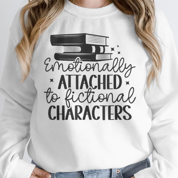 Emotionally Attached To Fictional Characters Banned Books Unisex Sweatshirt Emotionally Attached To Fictional Characters Banned Books Unisex Sweatshirt