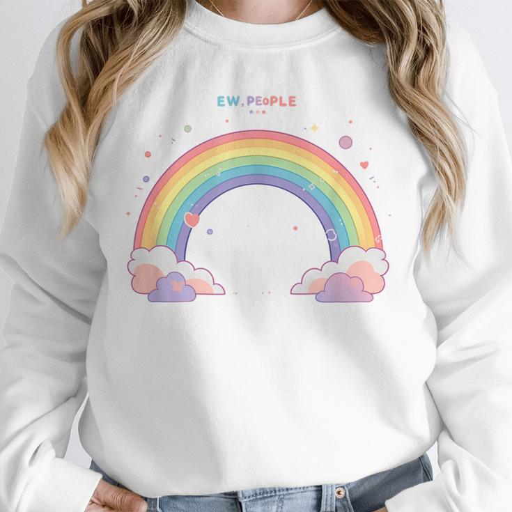 Ew People Antisocial Introvert Kawaii Sarcastic Unisex Sweatshirt Ew People Antisocial Introvert Kawaii Sarcastic Unisex Sweatshirt