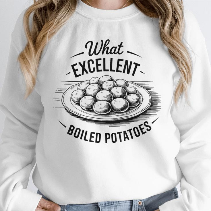 What Excellent Boiled Potatoes Book Lover Vintage Literature Unisex Sweatshirt