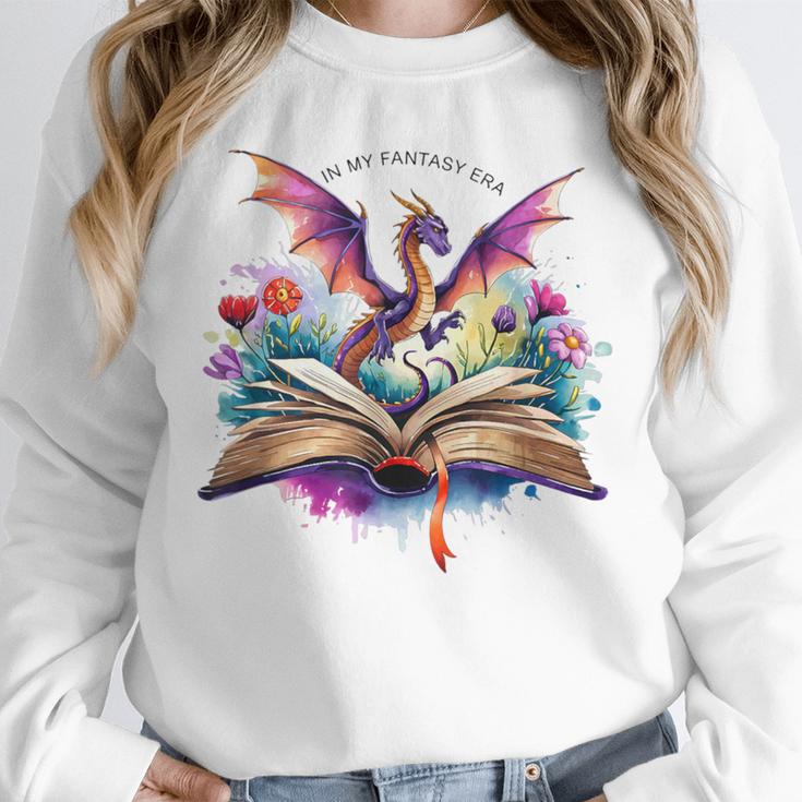 In My Fantasy Era Magic Dragon Book Unisex Sweatshirt In My Fantasy Era Magic Dragon Book Unisex Sweatshirt