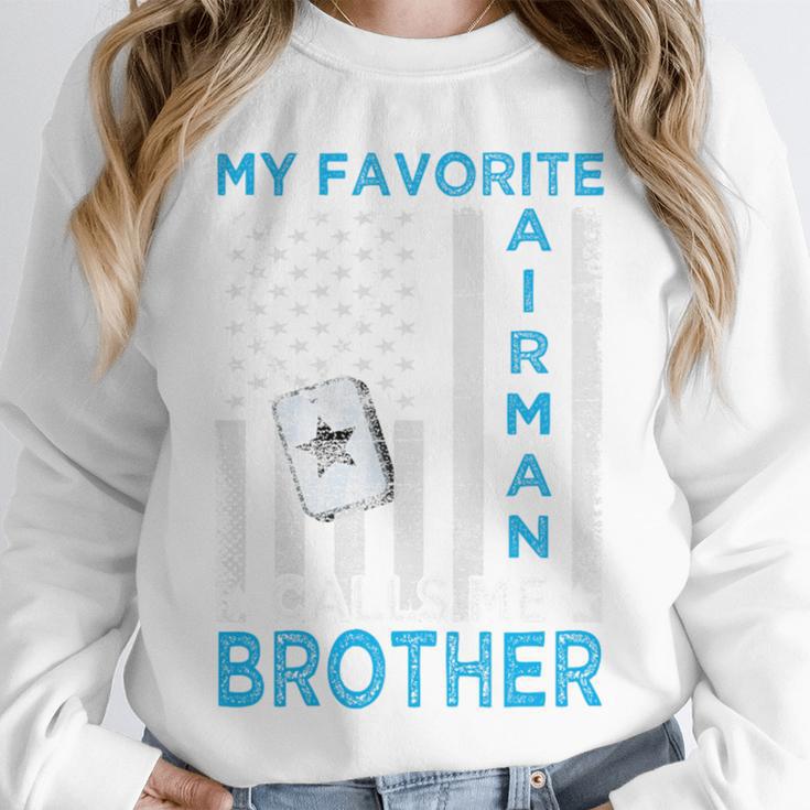 My Favorite Airman Calls Me Brother Airman Graduation Premium Tri-Blend Unisex Sweatshirt