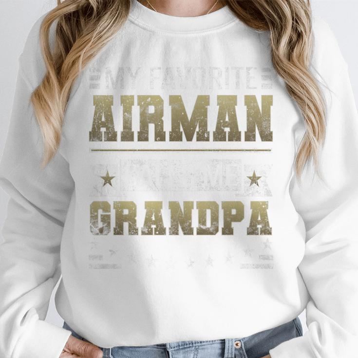 My Favorite Airman Calls Me Grandpa Airman Graduation Premium Unisex Sweatshirt