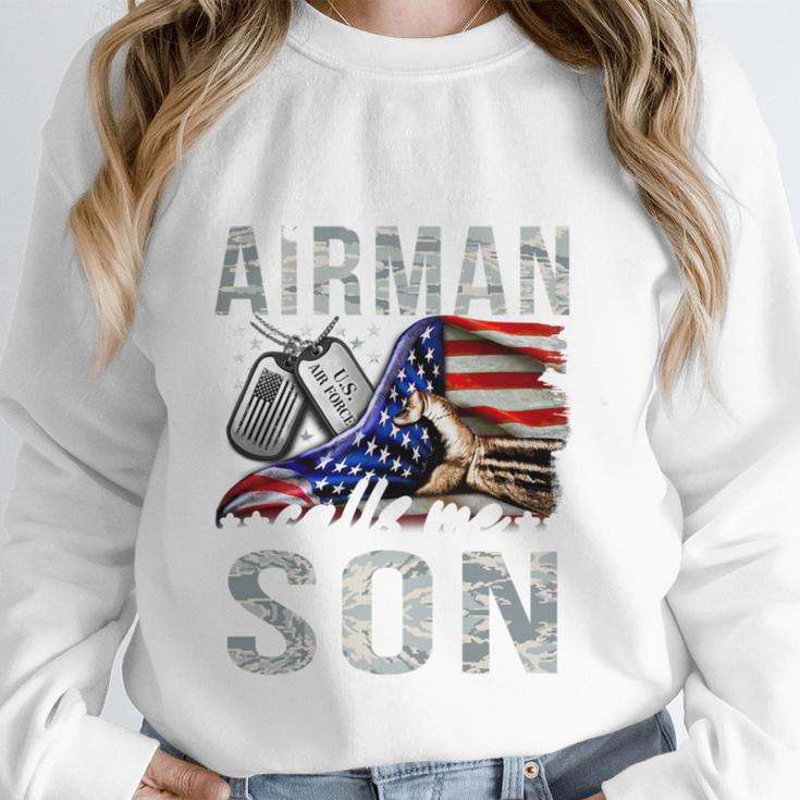 My Favorite Airman Calls Me Son Air Force Graduation Son Unisex Sweatshirt