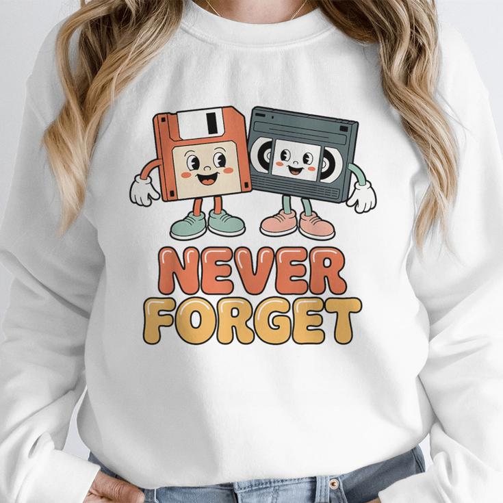 Never Forget Retro Old Technology Nostalgia Unisex Sweatshirt