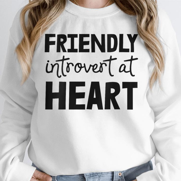 Friendly Introvert At Heart Unisex Sweatshirt Friendly Introvert At Heart Unisex Sweatshirt