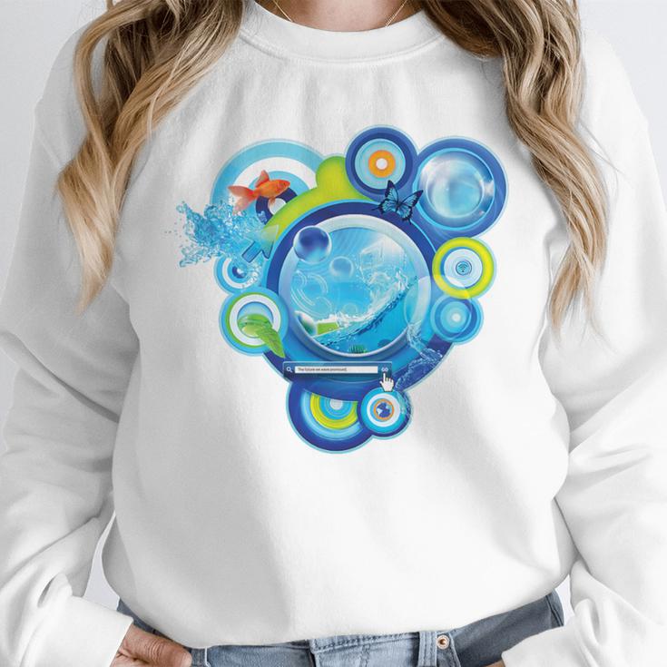 Frutiger Aero Metro Abstract Maximalism 2000s Nostalgia Premium Tri-Blend Unisex Sweatshirt Frutiger Aero Metro Abstract Maximalism 2000s Nostalgia Premium Tri-Blend Unisex Sweatshirt