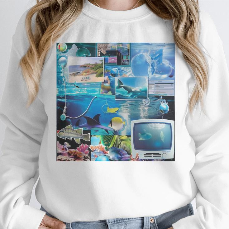 Frutiger Aero Retro Vibes Unisex Sweatshirt Frutiger Aero Retro Vibes Unisex Sweatshirt