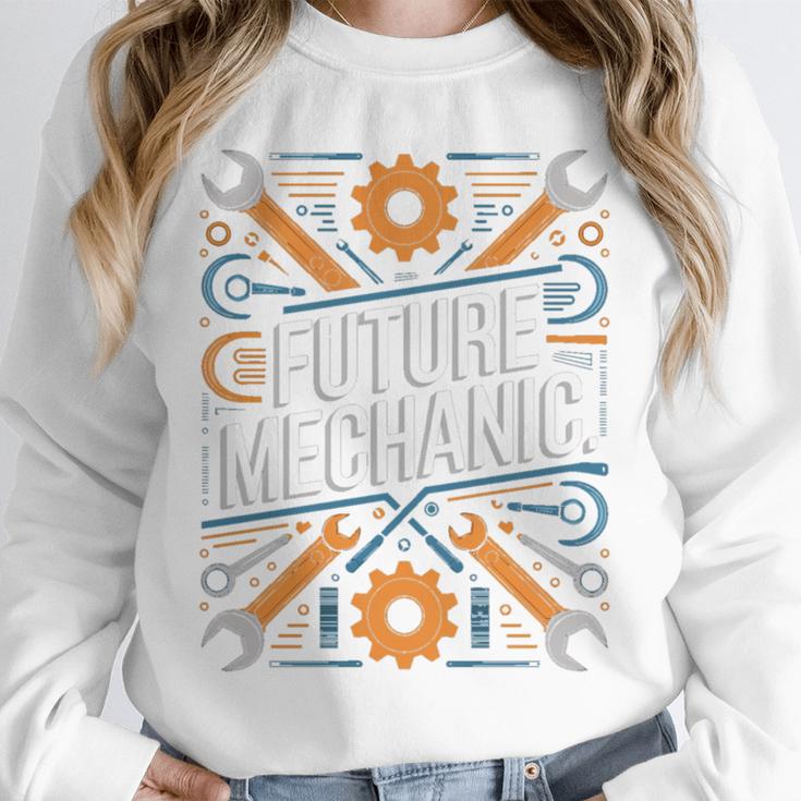 Future Mechanic Graduation School Kids Toddler Women Men Gag Unisex Sweatshirt
