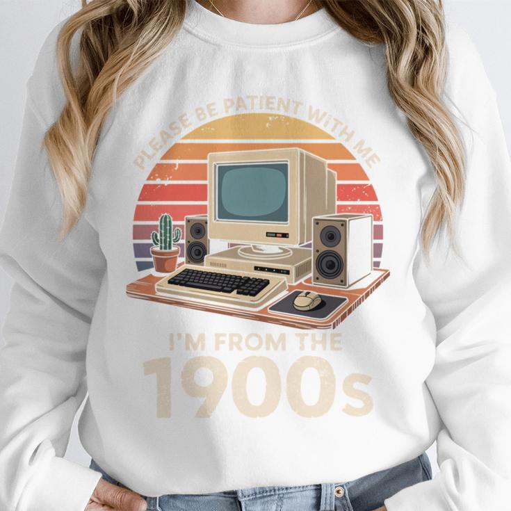 Geek Please Be Patient I'm From The 1900s Retro Computer PC Unisex Sweatshirt