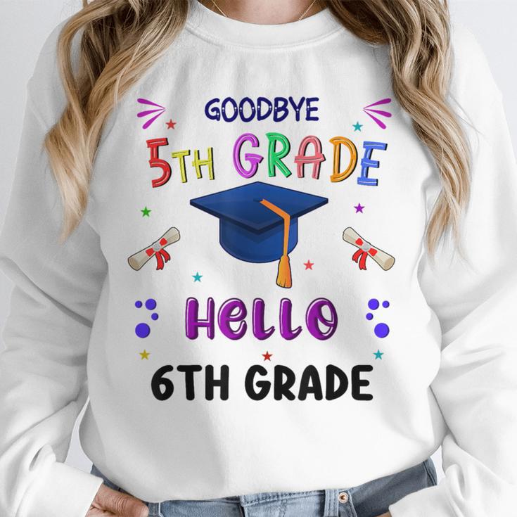 Goodbye 5th Grade Graduation 2025 6th Grade Graduate Kids Unisex Sweatshirt