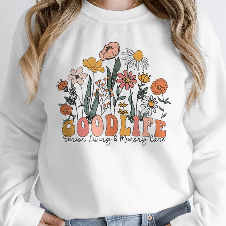 Goodlife Senior Living And Memory Care Center Staff Resident Unisex Sweatshirt Goodlife Senior Living And Memory Care Center Staff Resident Unisex Sweatshirt