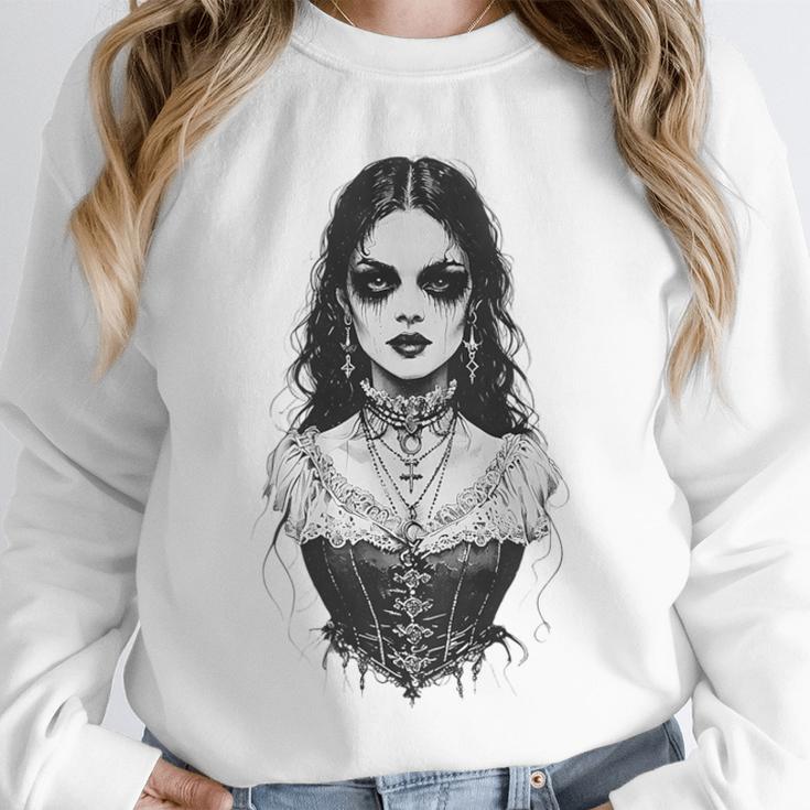 Gothic Goth Girl Woman Movie Book Art Unisex Sweatshirt