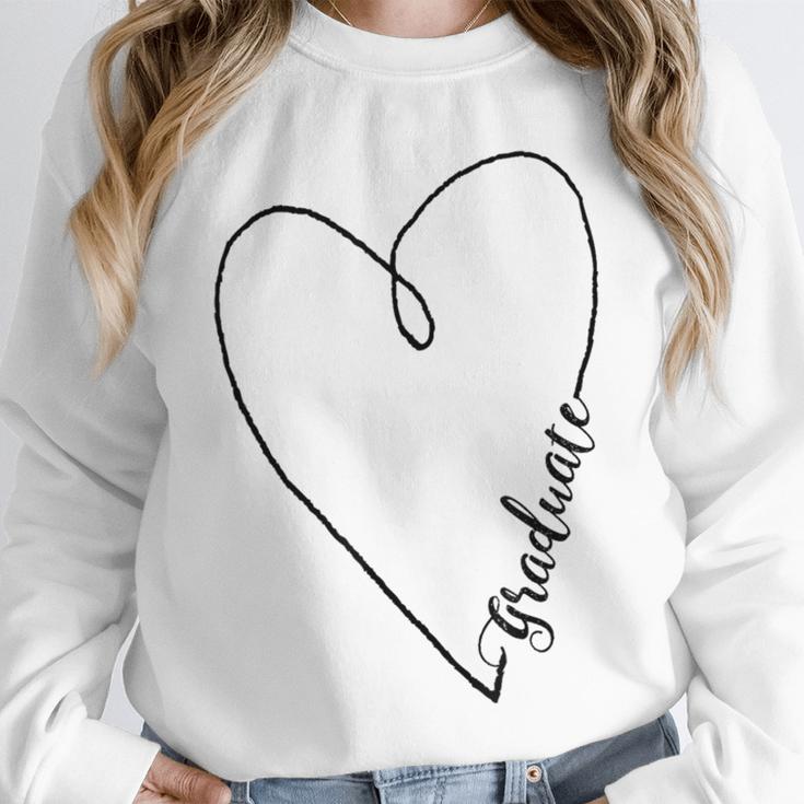 Graduate Heart Shirt Graduation Unisex Sweatshirt