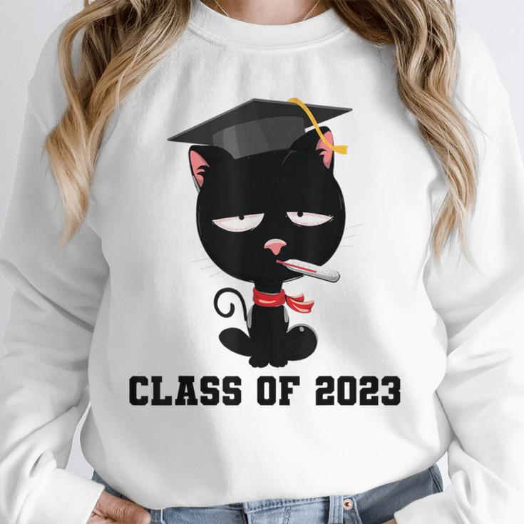 I Graduated Class Of2023 Cat Graduation Unisex Sweatshirt