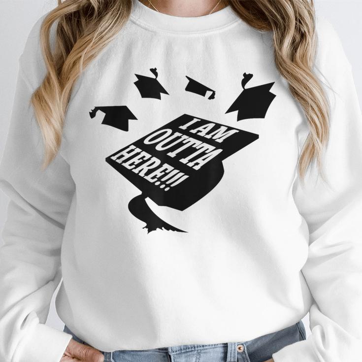 GRADUATION 2018 I AM OUTTA HERE SCHOOL MOVING UP GIFT SHIRT Unisex Sweatshirt
