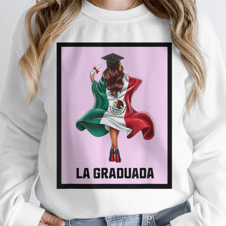 Graduation Latina Educated La Graduada Mexican Bingo Card Unisex Sweatshirt