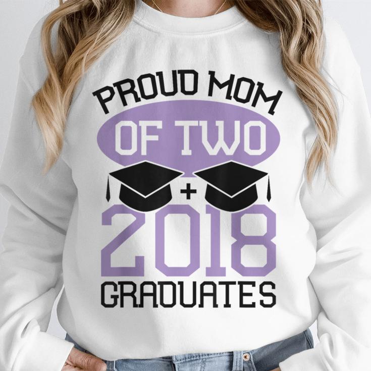 Graduation Shirt For Mom Of Twins Proud Mom Twins Tee Unisex Sweatshirt