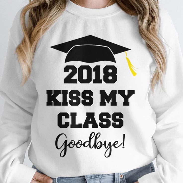 GraduationShirt Kiss My Class 2018 Goodbye Unisex Sweatshirt