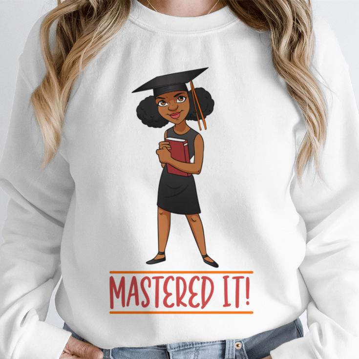 Graduation Woman Tshirt Black Melanin Masters Degree Unisex Sweatshirt