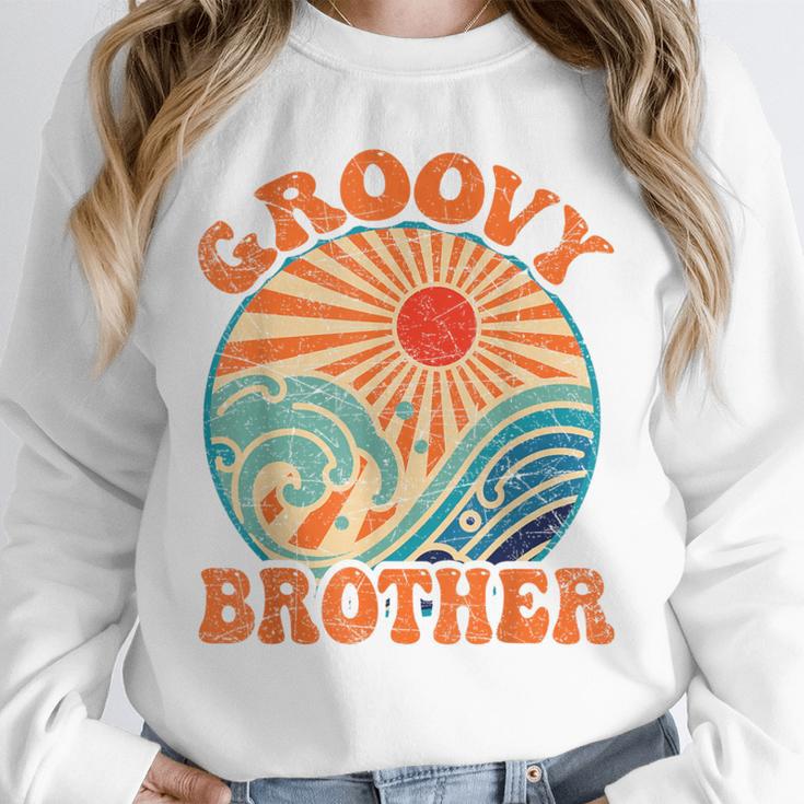 Groovy Brother 70s Aesthetic Nostalgia 1970's Retro Brother Unisex Sweatshirt Groovy Brother 70s Aesthetic Nostalgia 1970's Retro Brother Unisex Sweatshirt