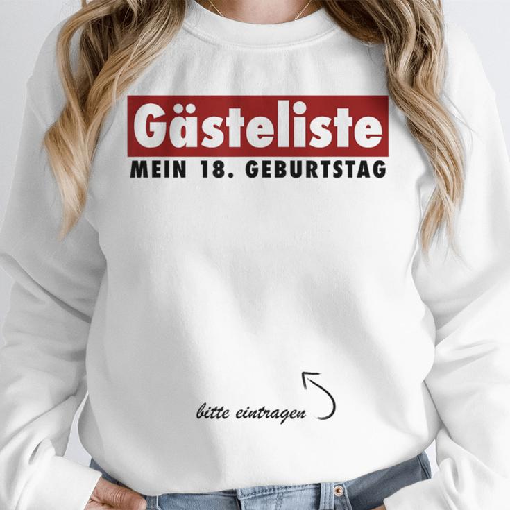 Guest Book 18th Birthday Party Memory Alcohol Unisex Sweatshirt
