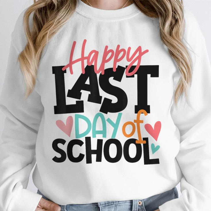 Happy Last Day Of School Kids Teacher Student Graduation Unisex Sweatshirt
