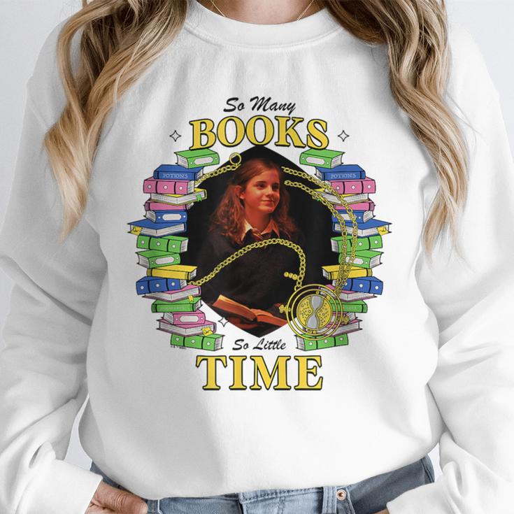 Harry Potter Hermione So Many Books So Little Time Portrait Unisex Sweatshirt