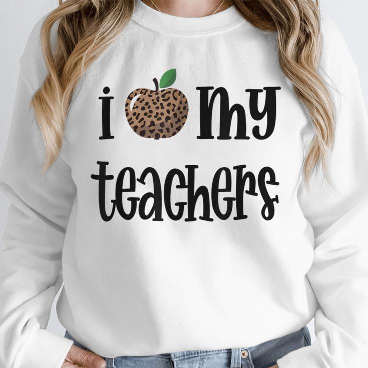 I Heart My Teachers I Love My Teachers Graduation Kids Teens Unisex Sweatshirt