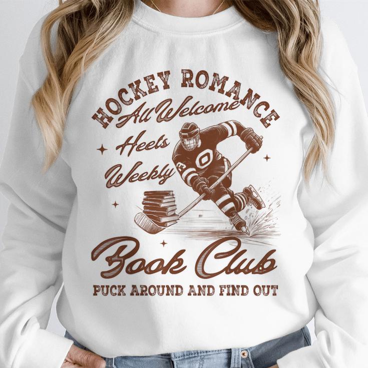 Hockey Romance Smut Reader Book Club Book Lover Bookish Unisex Sweatshirt
