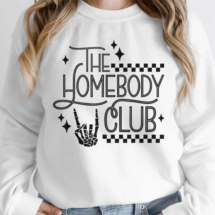 The Homebody Club Retro Introvert Antisocial Unisex Sweatshirt