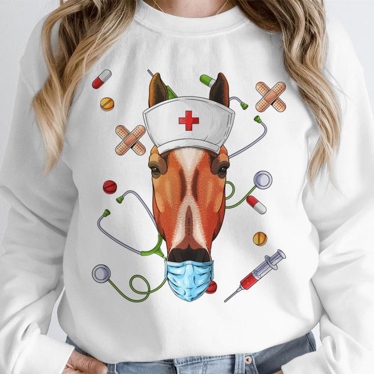Horse Nurse RN ER Nursing School Graduation Unisex Sweatshirt