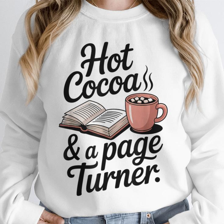 Hot Cocoa And a Page Turner Book Lovers Hot Chocolate Unisex Sweatshirt Hot Cocoa And a Page Turner Book Lovers Hot Chocolate Unisex Sweatshirt