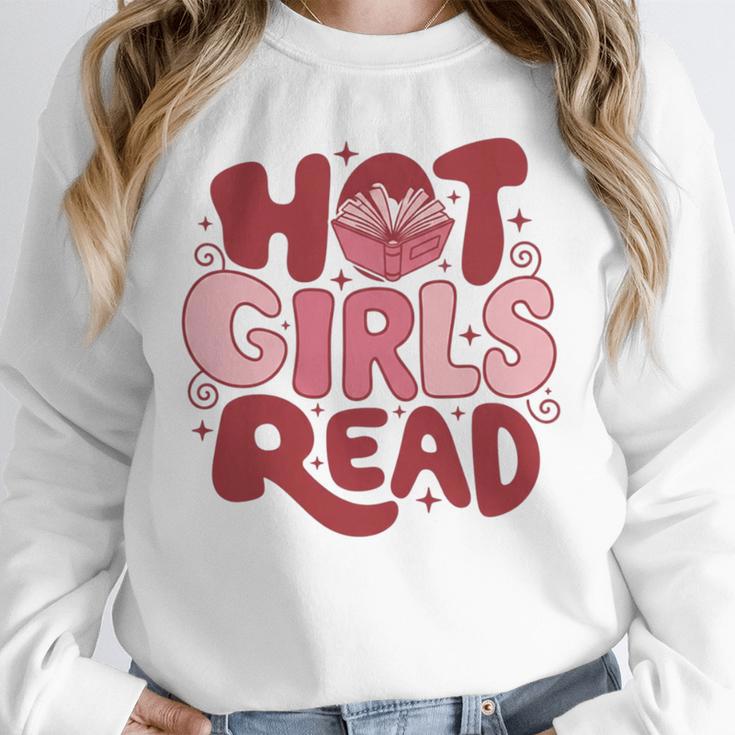 Hot Girls Read Book Lover Feminist Reader Premium Tri-Blend Unisex Sweatshirt Hot Girls Read Book Lover Feminist Reader Premium Tri-Blend Unisex Sweatshirt