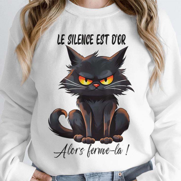 Humor Provocateur Sarcasm Closes The Silence Introvert Chat Unisex Sweatshirt