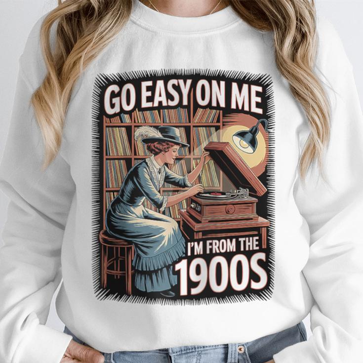 I'm From The 1900s Vinyl Record Lover For Women Raglan Baseball Tee Unisex Sweatshirt