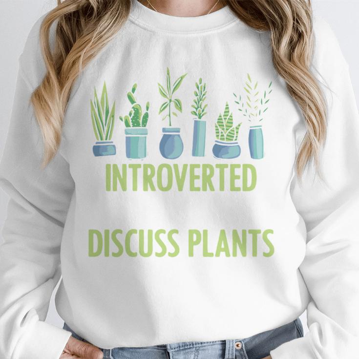 Introvert Farming Life Gardening For Geeky Plant Lover Unisex Sweatshirt