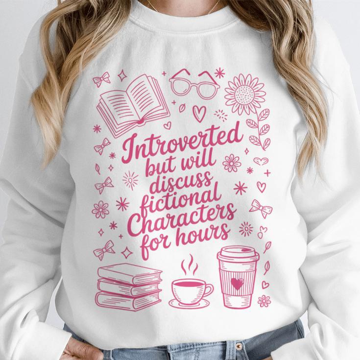 Introvert Fictional Character Read Books Lover Reading Unisex Sweatshirt Introvert Fictional Character Read Books Lover Reading Unisex Sweatshirt