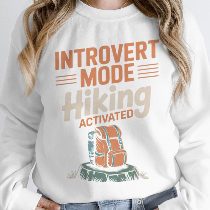 Introvert Mode Hiking Activated Hiker Unisex Sweatshirt Introvert Mode Hiking Activated Hiker Unisex Sweatshirt