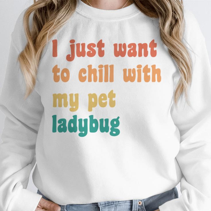 Introvert Pet Ladybug Mom Unisex Sweatshirt Introvert Pet Ladybug Mom Unisex Sweatshirt