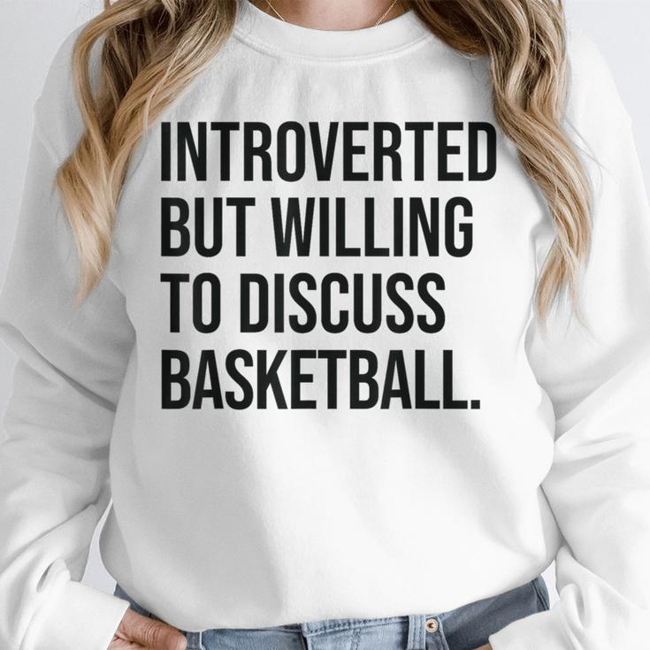 Introverted Basketball Player Basketball Introvert Unisex Sweatshirt Introverted Basketball Player Basketball Introvert Unisex Sweatshirt