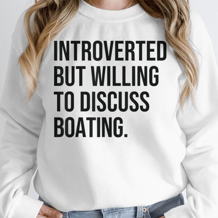 Introverted Boater Boating Introvert Unisex Sweatshirt