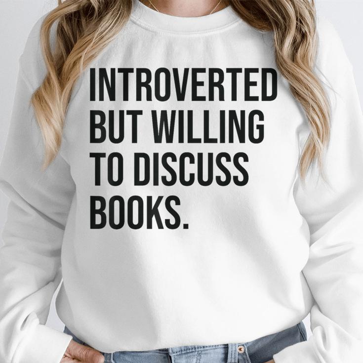 Introverted Bookworm Books Introvert Unisex Sweatshirt