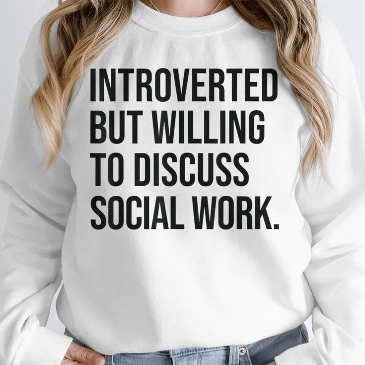 Introverted Caseworker Social Work Introvert Unisex Sweatshirt Introverted Caseworker Social Work Introvert Unisex Sweatshirt