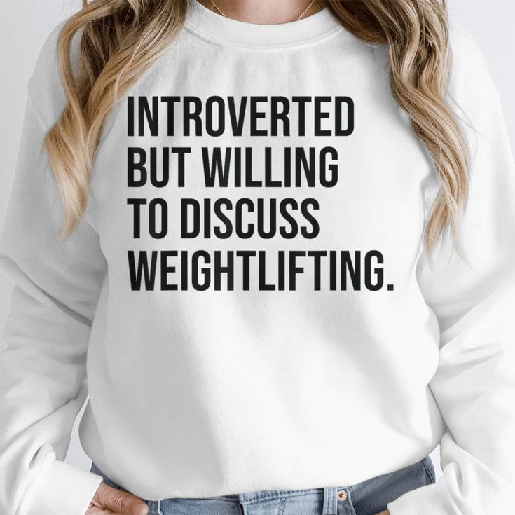 Introverted Weightlifter Gym Weightlifting Introvert Unisex Sweatshirt Introverted Weightlifter Gym Weightlifting Introvert Unisex Sweatshirt
