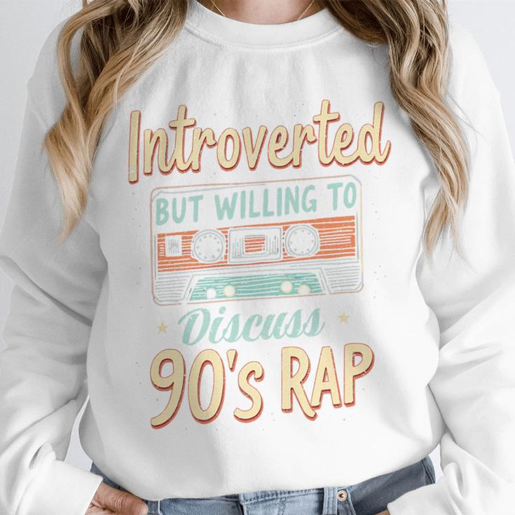 Introverted But Willing To Discuss 90s Rap Premium Tri-Blend Unisex Sweatshirt Introverted But Willing To Discuss 90s Rap Premium Tri-Blend Unisex Sweatshirt