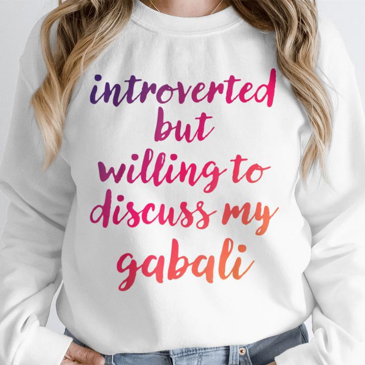 Introverted Willing To Discuss Gabali Introvert Unisex Sweatshirt Introverted Willing To Discuss Gabali Introvert Unisex Sweatshirt