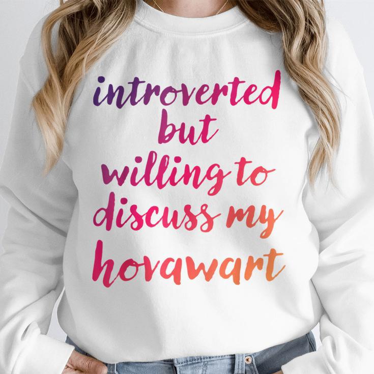 Introverted Willing To Discuss Hovawart Introvert Unisex Sweatshirt
