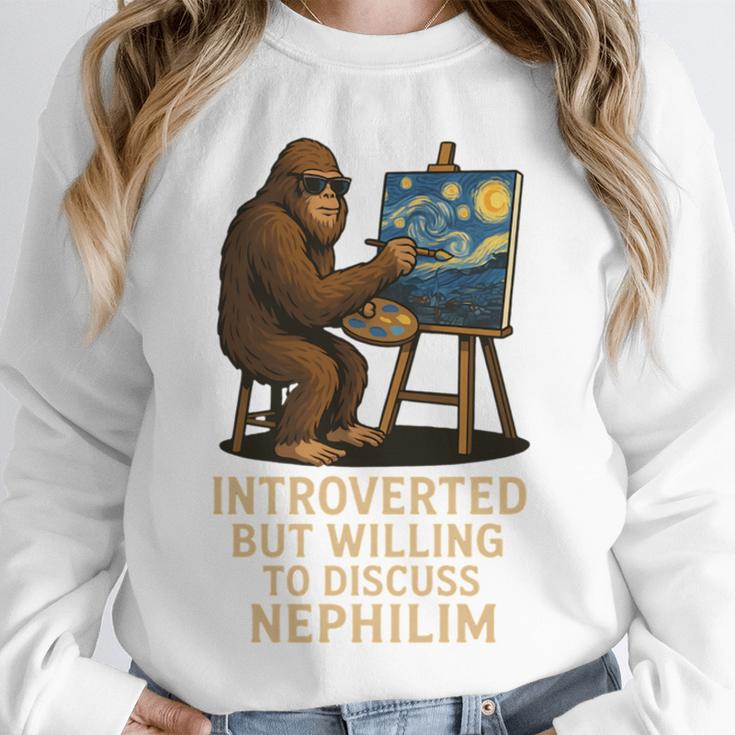 Introverted But Willing To Discuss Nephilim Unisex Sweatshirt Introverted But Willing To Discuss Nephilim Unisex Sweatshirt